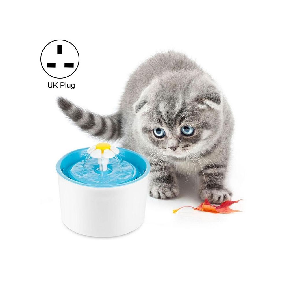 Wewoo - Distributeur d'eau automatique de 1,6 litre fontaine potable chien chat abreuvoir bol distributeurprise britannique bleu - Accessoires aquarium