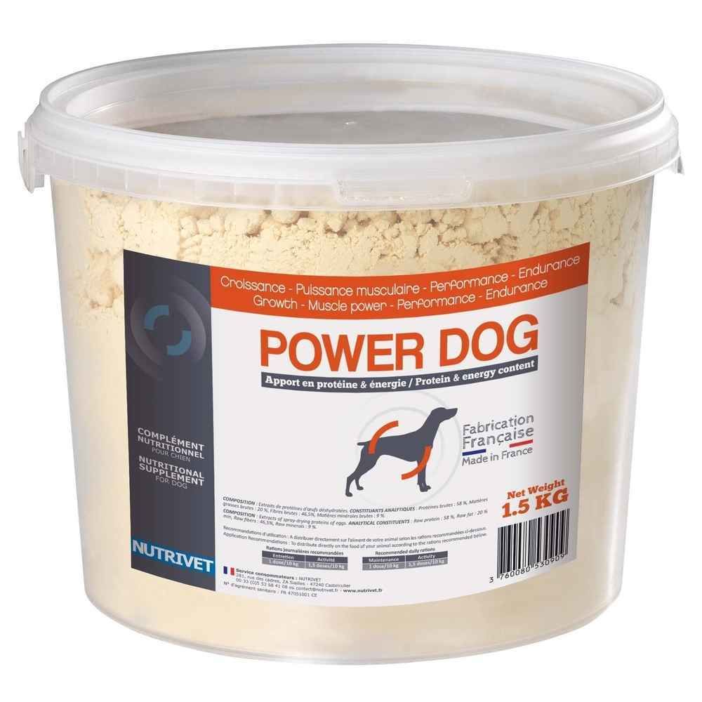 Nutrivet - Complément Nutritionnel Power Dog pour Chiens - Nutrivet - 1,5Kg - Alimentation humide pour chien