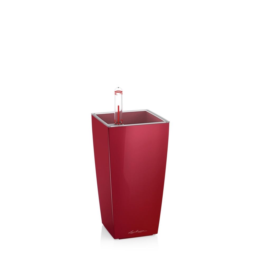 marque generique - Pot de table Mini-Cubi - kit complet, rouge scarlet brillant 18 cm - Poterie, bac à fleurs