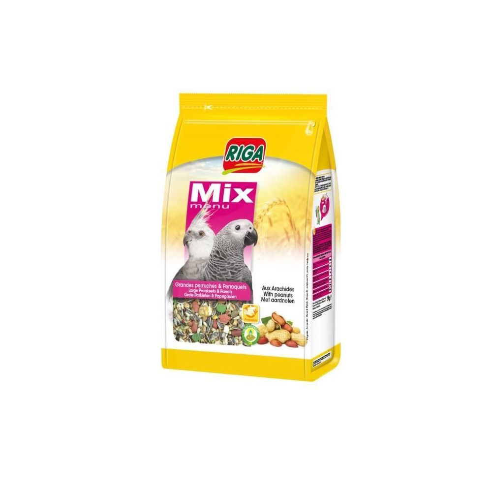 Riga - RIGA Menu mix - 2 Kg - Pour perroquets - Croquettes pour chien