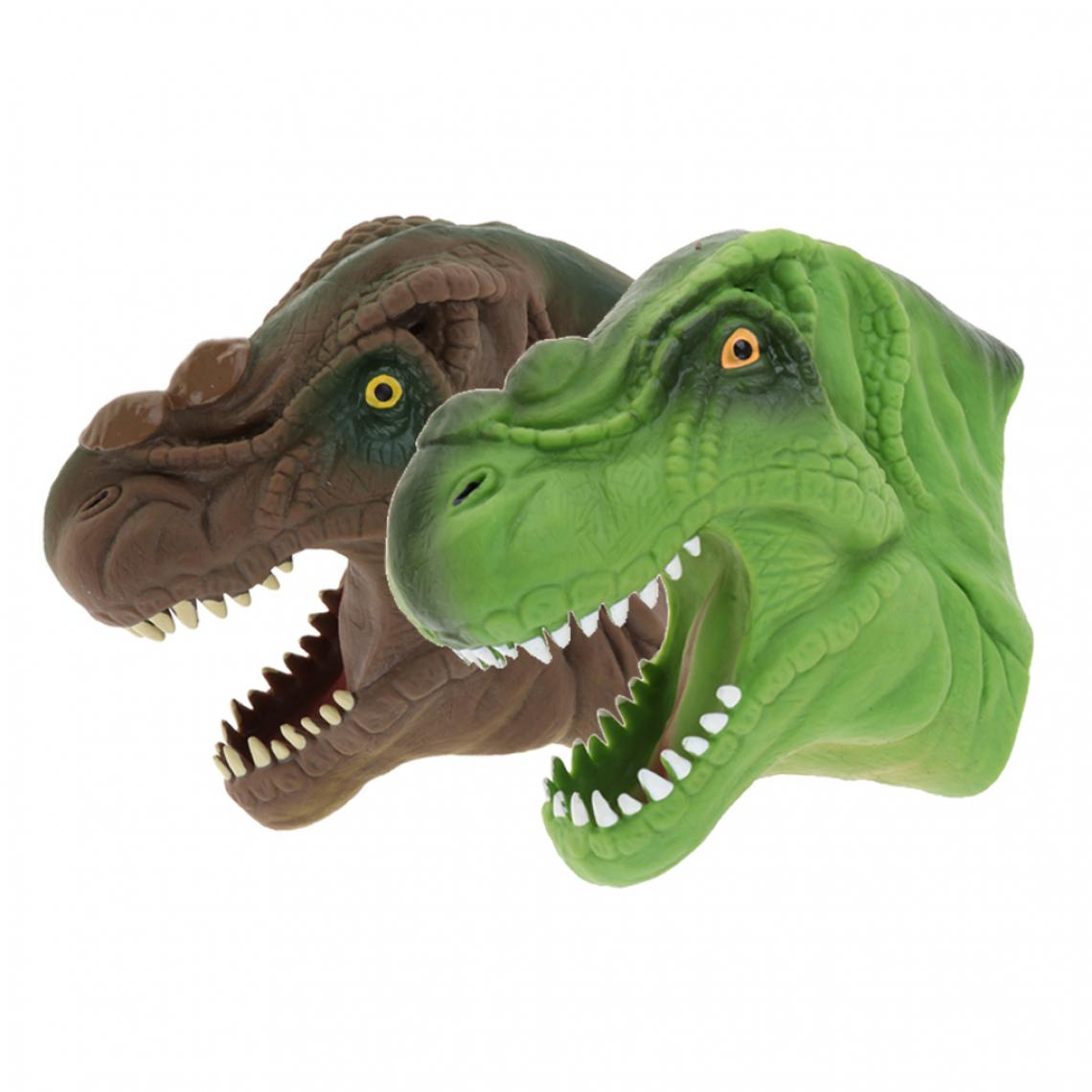 marque generique - 2pcs Marionnette à Main - Jouet Interactif - Jeux de Doigts - Cadeau Enfants Bébé, Tyrannosaurus Dinosaure - Jouet pour chien