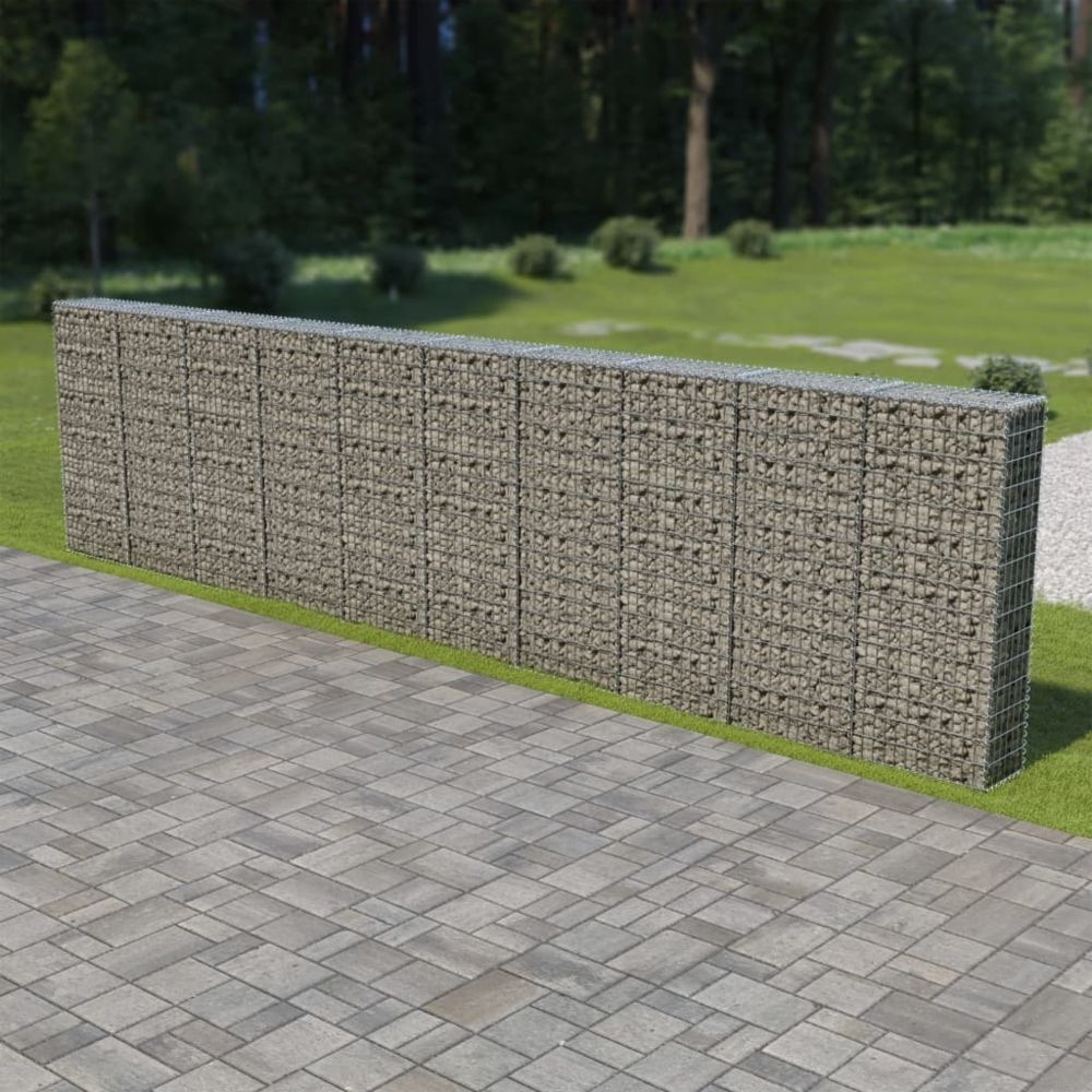 Vidaxl - vidaXL Mur à gabion avec couvercles Acier galvanisé 600 x 30 x 150 cm - Panneaux et treillis