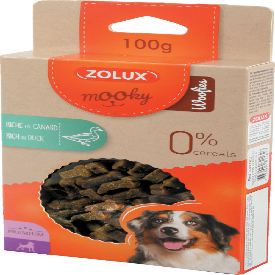 Zolux - Biscuits pour chiens riches en canard Woofies 100gr - Friandise pour chien