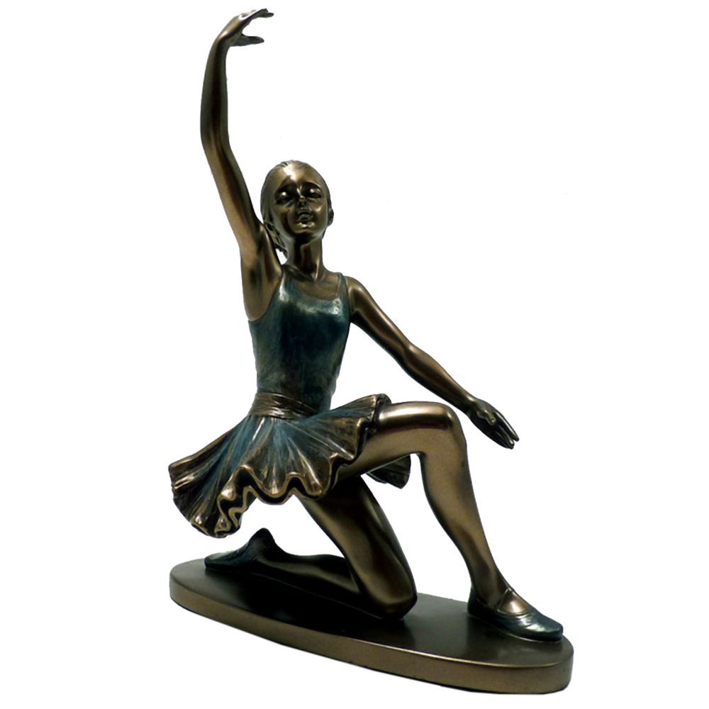 Parastone - Statuette Danseuse de collection aspect bronze 21 cm - Petite déco d'exterieur