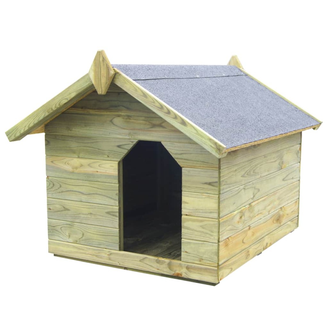 Vidaxl - vidaXL Niche de jardin avec toit ouvrant en bois de pin imprégné - Niche pour chien