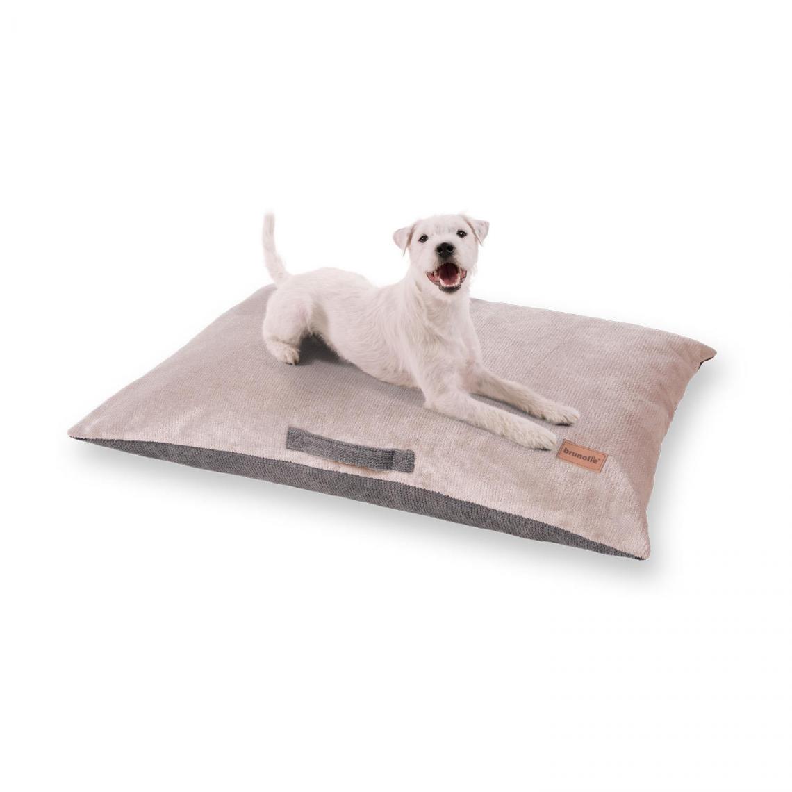 Brunolie - Tapis de lit pour chien | lavable | orthopédique | antidérapant | respirant | Mousse mémoire | Taille M (80 x 10 x 55 cm) - Corbeille pour chien