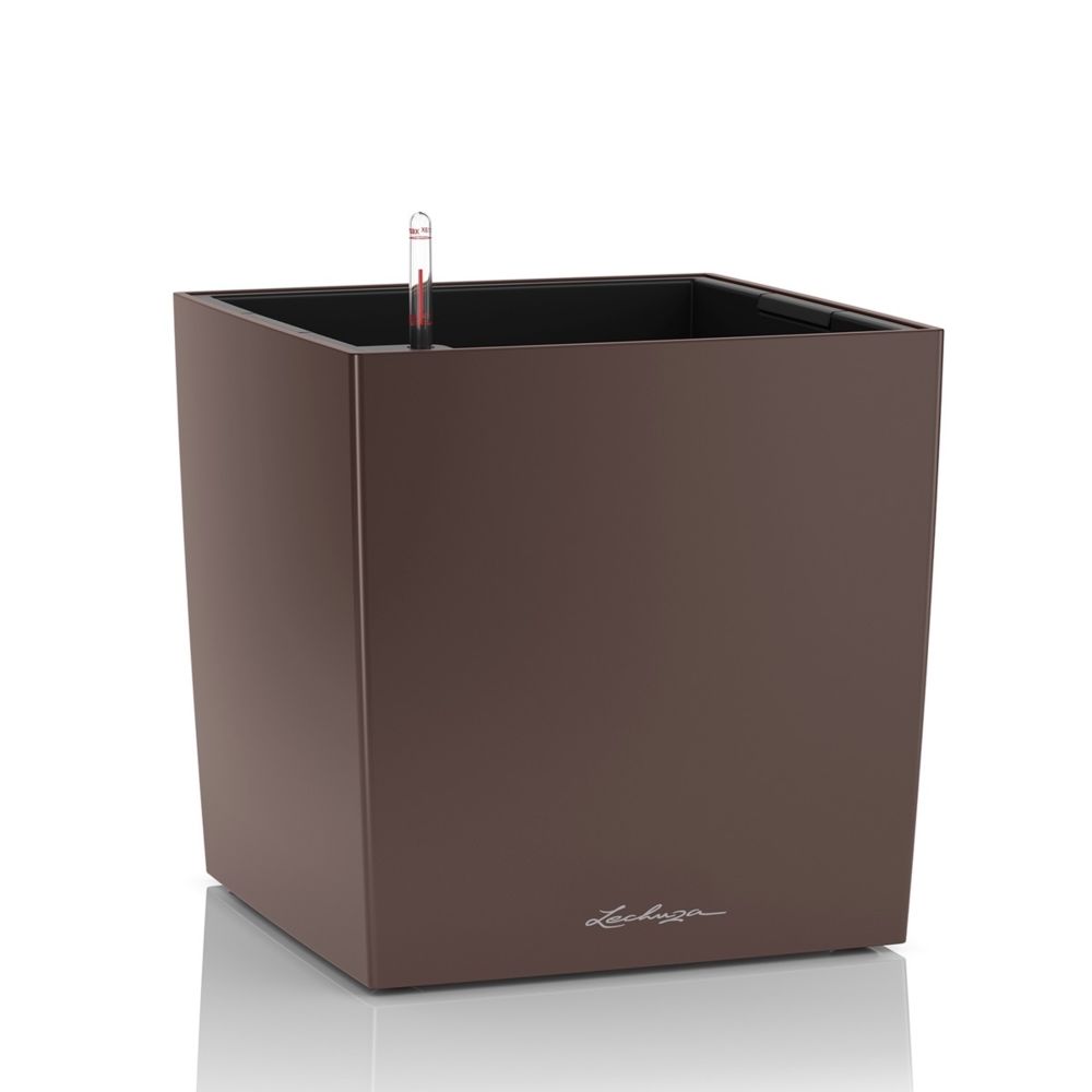 marque generique - Cube Premium 30 - Kit Complet, espresso métallisé 30 cm - Poterie, bac à fleurs