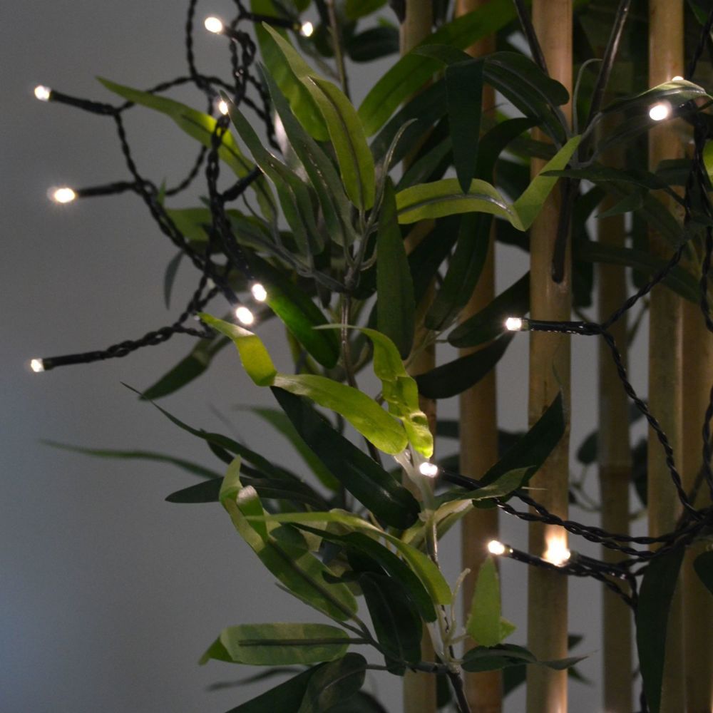 Alice'S Garden - Guirlande lumineuse extérieure de Noël 18m de long, 180 LED blanc chaud, 8 modes - Eclairage solaire