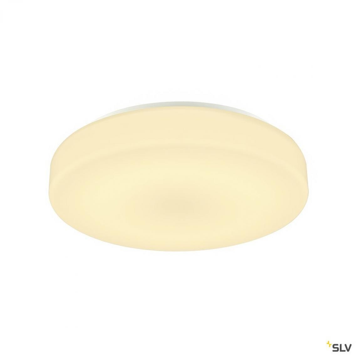 Slv - Applique et plafonnier intérieur rond LIPSY® 40, Drum, blanc, LED - Ø 35 cm - Applique, hublot