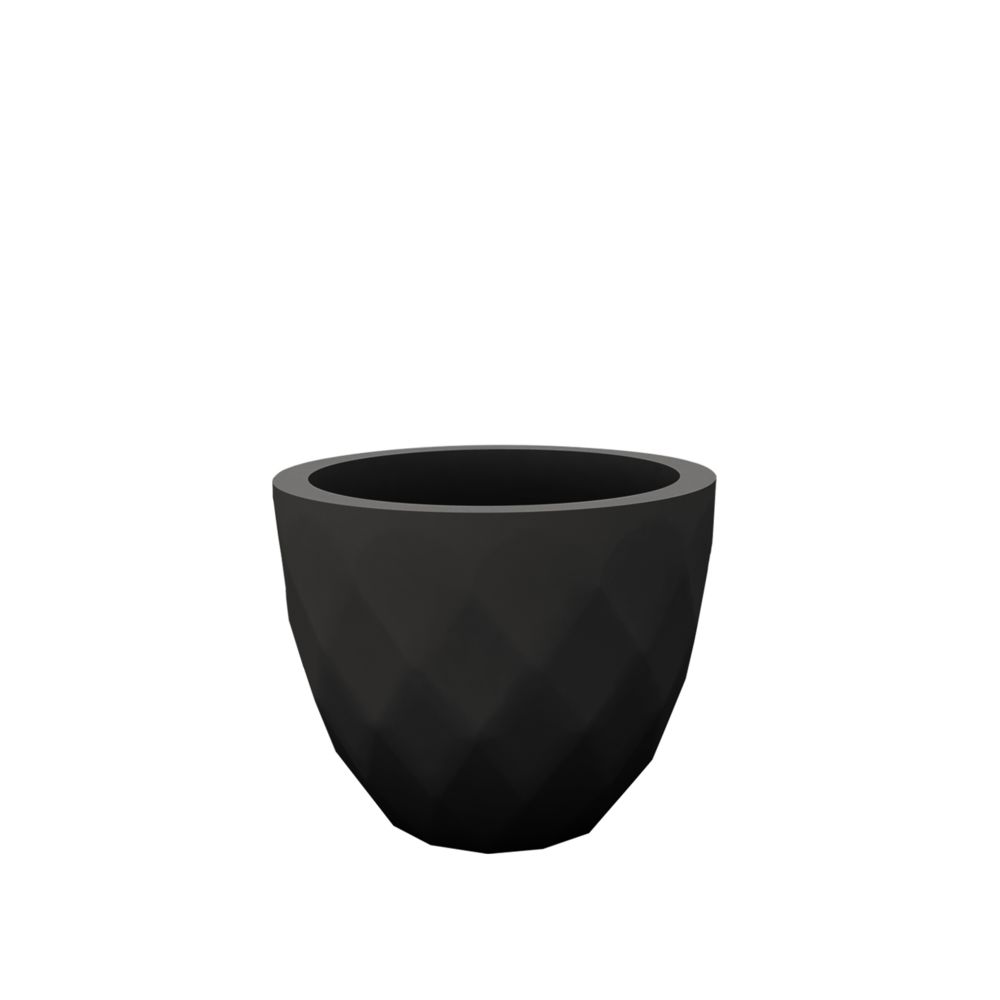 Vondom - Pot de fleurs VASES - petit modèle - basic - noir - Ø 14 x 12 cm - Poterie, bac à fleurs