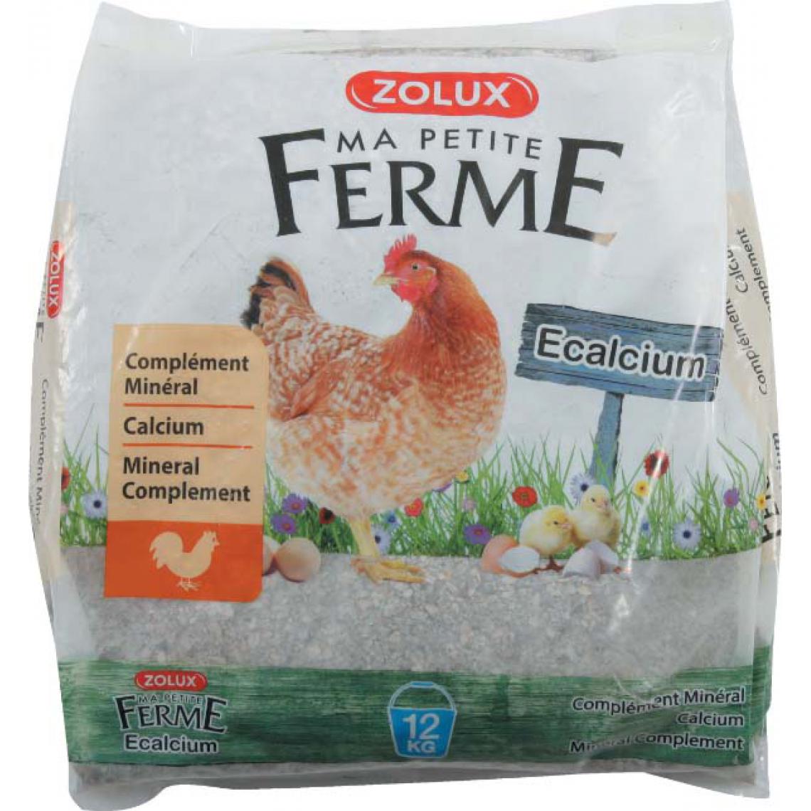 Zolux - Complément alimentaire minéral Ecalcium 12 kg - Clapier