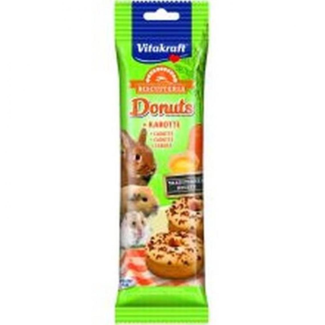 Vitakraft - VITAKRAFT Donuts Carotte pour tous rongeurs - Lot de 6x4 - Croquettes pour chien