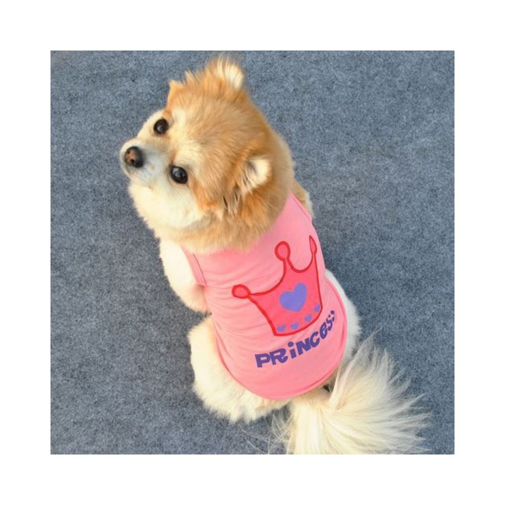 Wewoo - Vêtements pour animaux de compagnie mignons petits de de la Couronnetaille XS rose - Vêtement pour chien