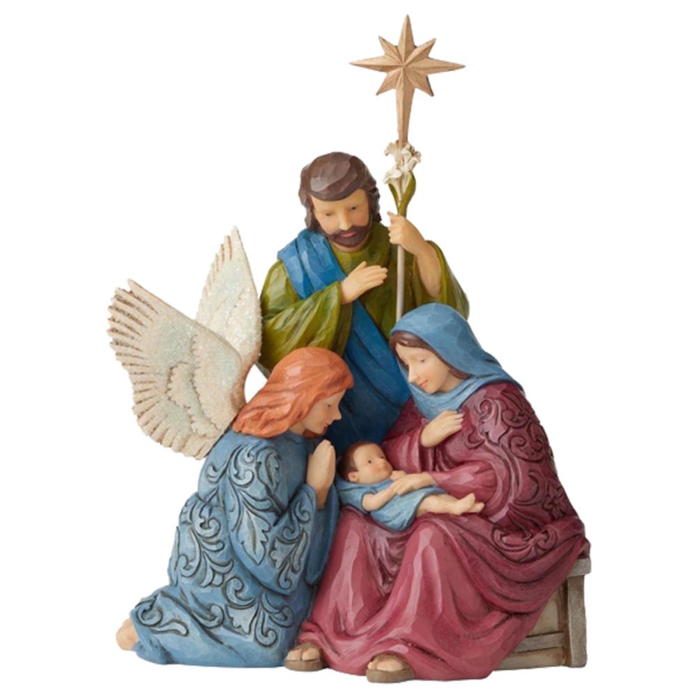 Enesco - Figurine de la Sainte Famille victorienne - Petite déco d'exterieur