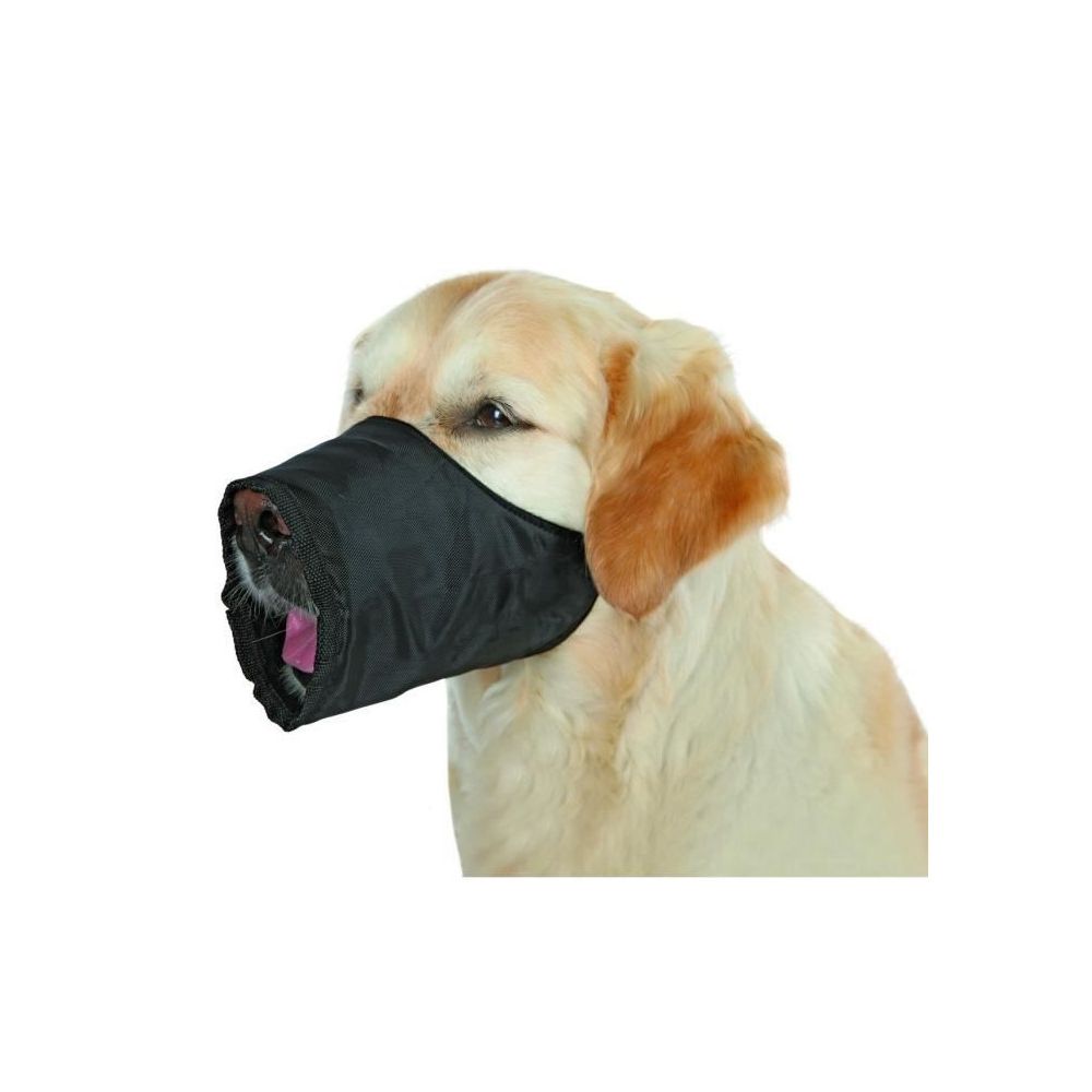 Trixie - TRIXIE Museliere polyester SM noir pour chien - Muselière pour chien