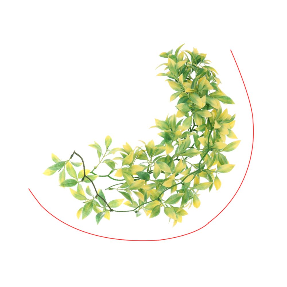 marque generique - plantes d'apparence naturelle reptiles réservoirs de terrarium feuilles en plastique décor de plantes l - Alimentation reptile
