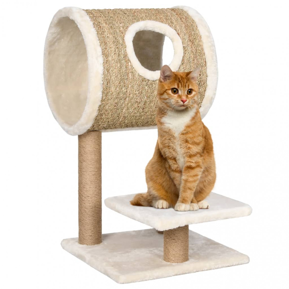 Uco - UCO Arbre à chat avec appartement et griffoir 69 cm Herbiers marins - Arbre à chat