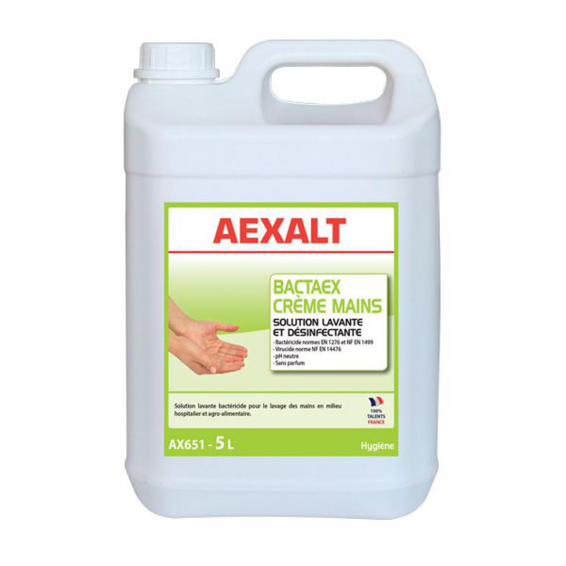 AEXALT - Déstockage Aexalt - Bidon de 5 L Solution lavante et désinfectante BACTAEX CRÈME MAINS - Matériel de pose, produits d'entretien