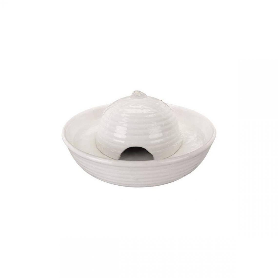 Trixie - Trixie Fontaine A Boire Vital Flow Mini En Ceramique - 0,8 L - Blanc - Pour Chien - Gamelle pour chien