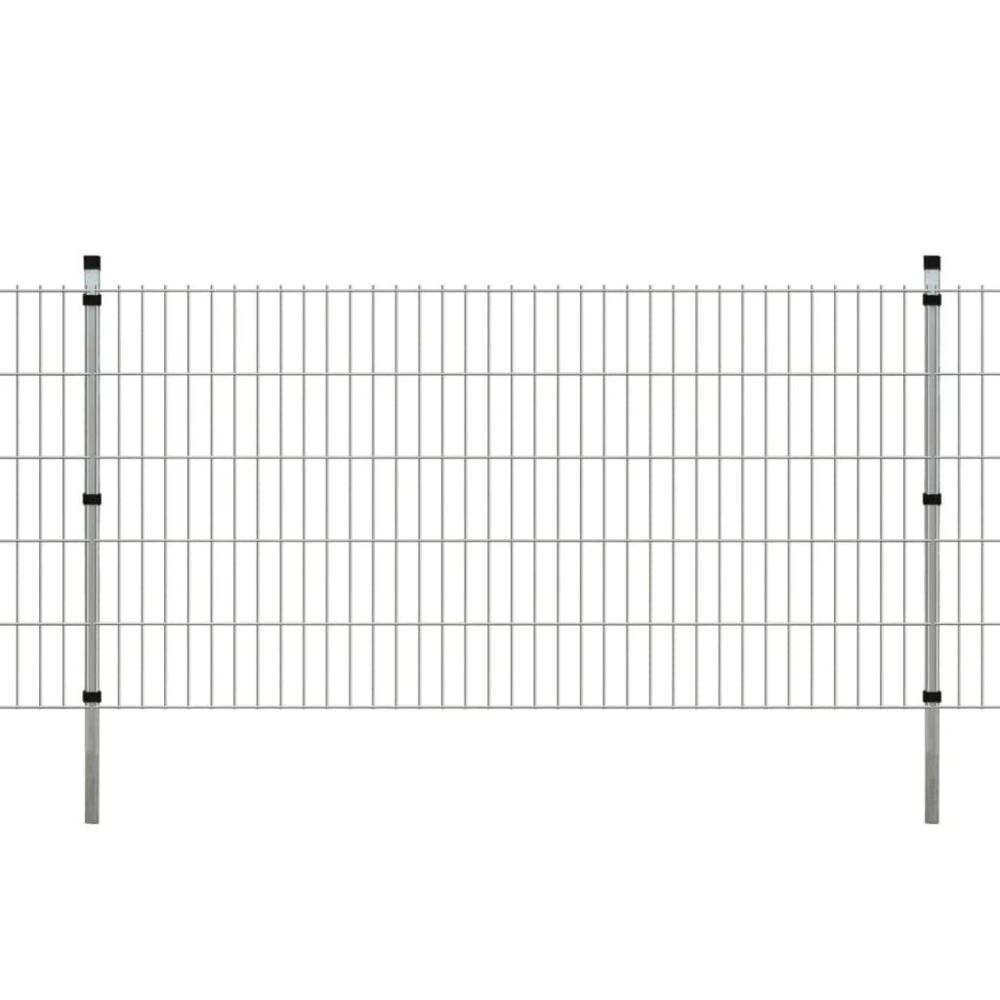 Vidaxl - vidaXL Panneaux et poteaux de clôture 2D pour jardin 2008x1030 mm 6 m - Panneaux et treillis