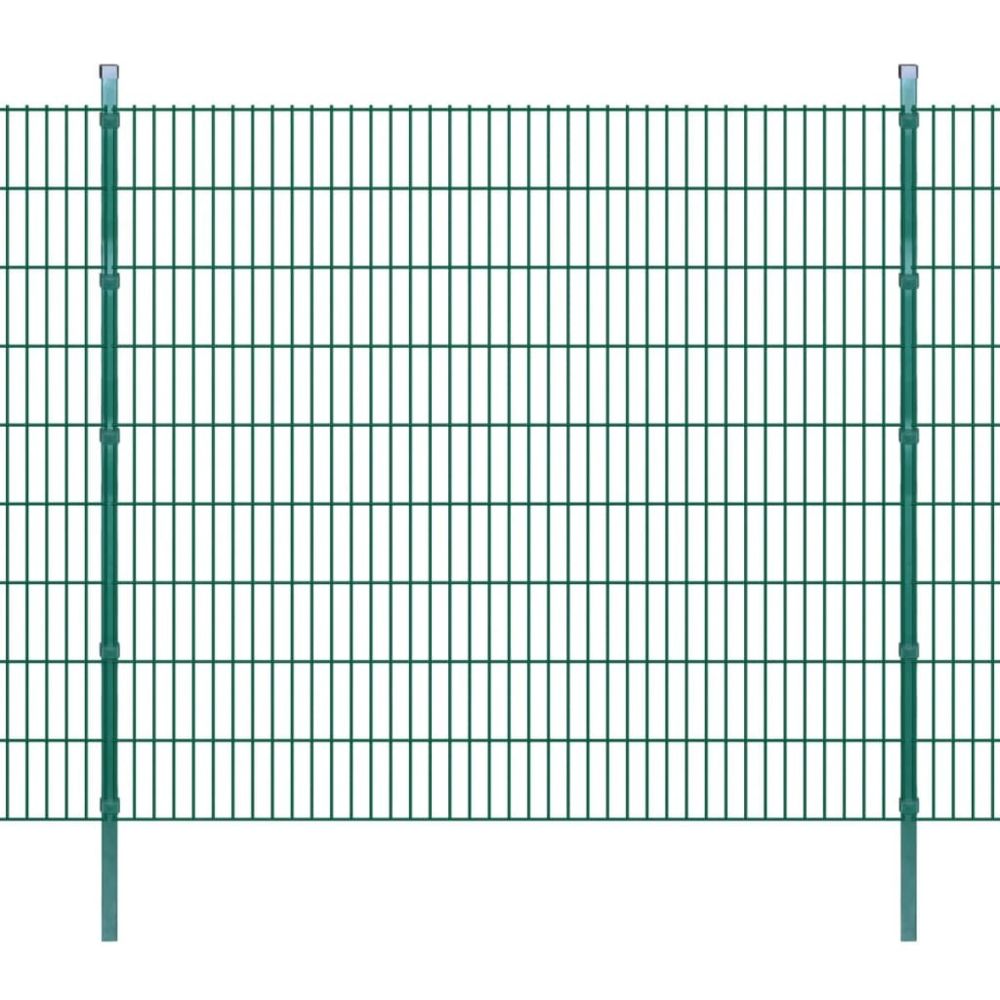 Vidaxl - vidaXL Panneaux et poteaux de clôture 2D pour jardin 2008x1830 mm 4 m - Panneaux et treillis