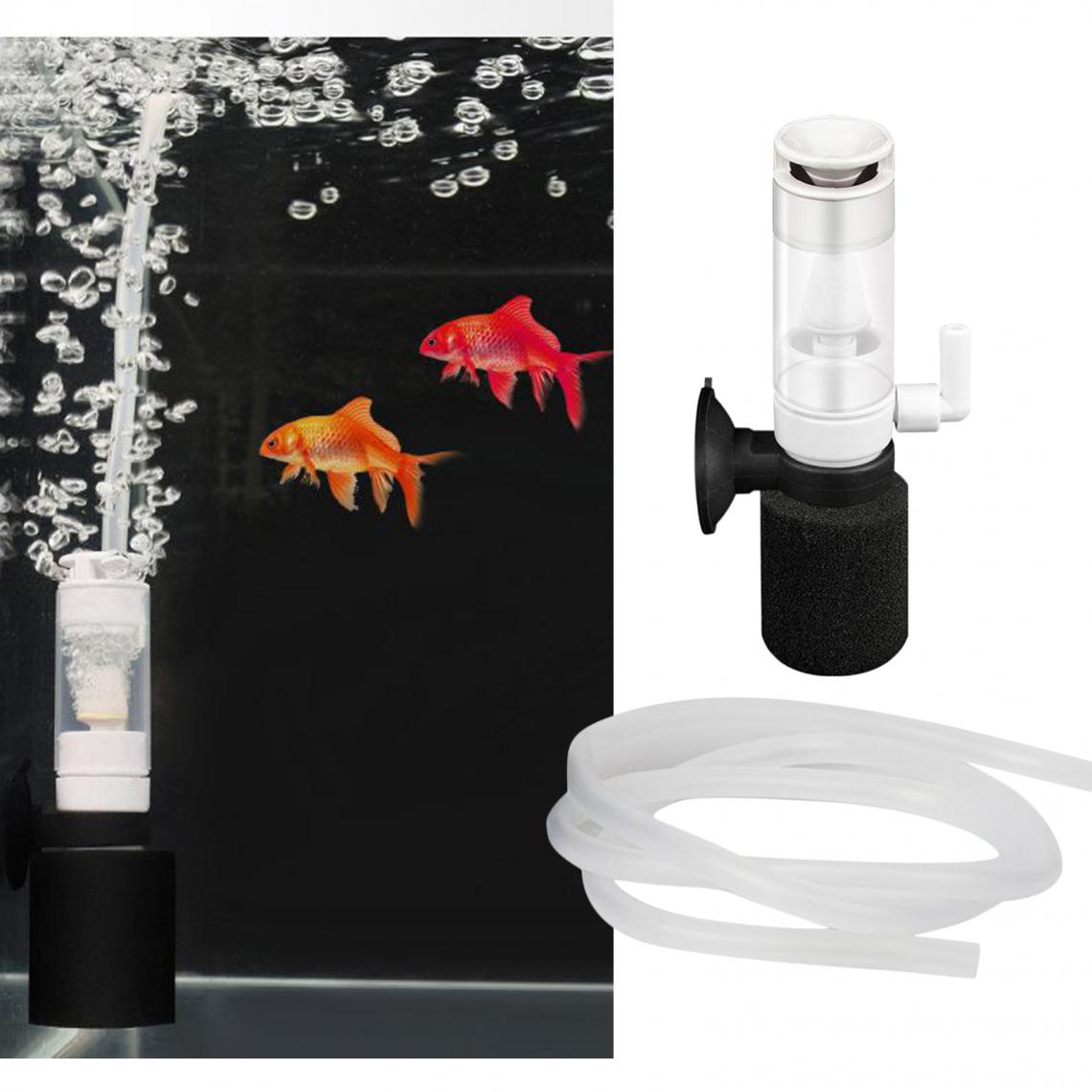 marque generique - Mini Éponge Filtre À Eau 3-en-1 Filtration Ultra Calme Pompe À Air Filtre pour Petit Aquarium Réservoir D'eau - Equipement de l'aquarium