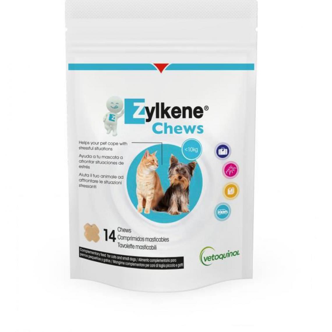 Vetoquinol - VETOQUINOL Complément Zylkene Chew - 75 mg - 14 bouchées - Pour Chien - Friandise pour chien