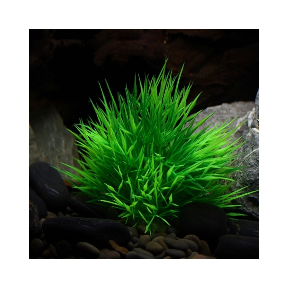 Wewoo - Décoration aquarium vert Ornement Aquatique Simulation Plante Réservoir de poissons Herbe d'eau artificielle, Taille: 10.0x10.0cm - Décoration aquarium