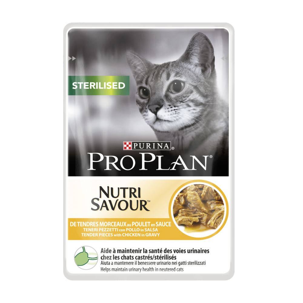 Proplan - Proplan Nutrisavour Chat Sterilised Poulet - Alimentation humide pour chat