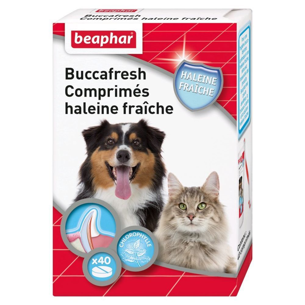 Beaphar - Beaphar Comprimés pour chien et chat haleine fraîche Buccafresh - Hygiène et soin pour chat