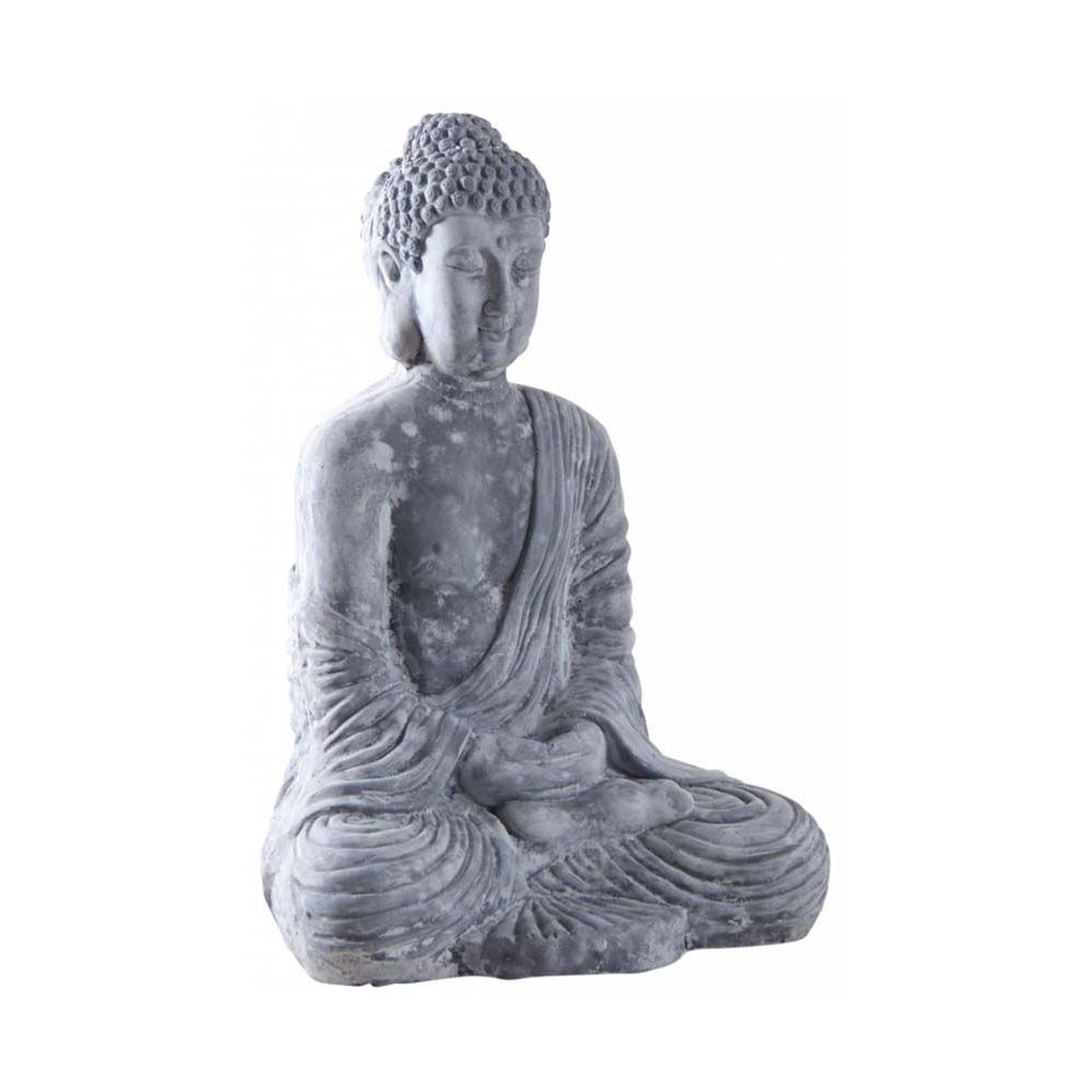 Aubry Gaspard - Bouddha assis fibre de ciment - Petite déco d'exterieur