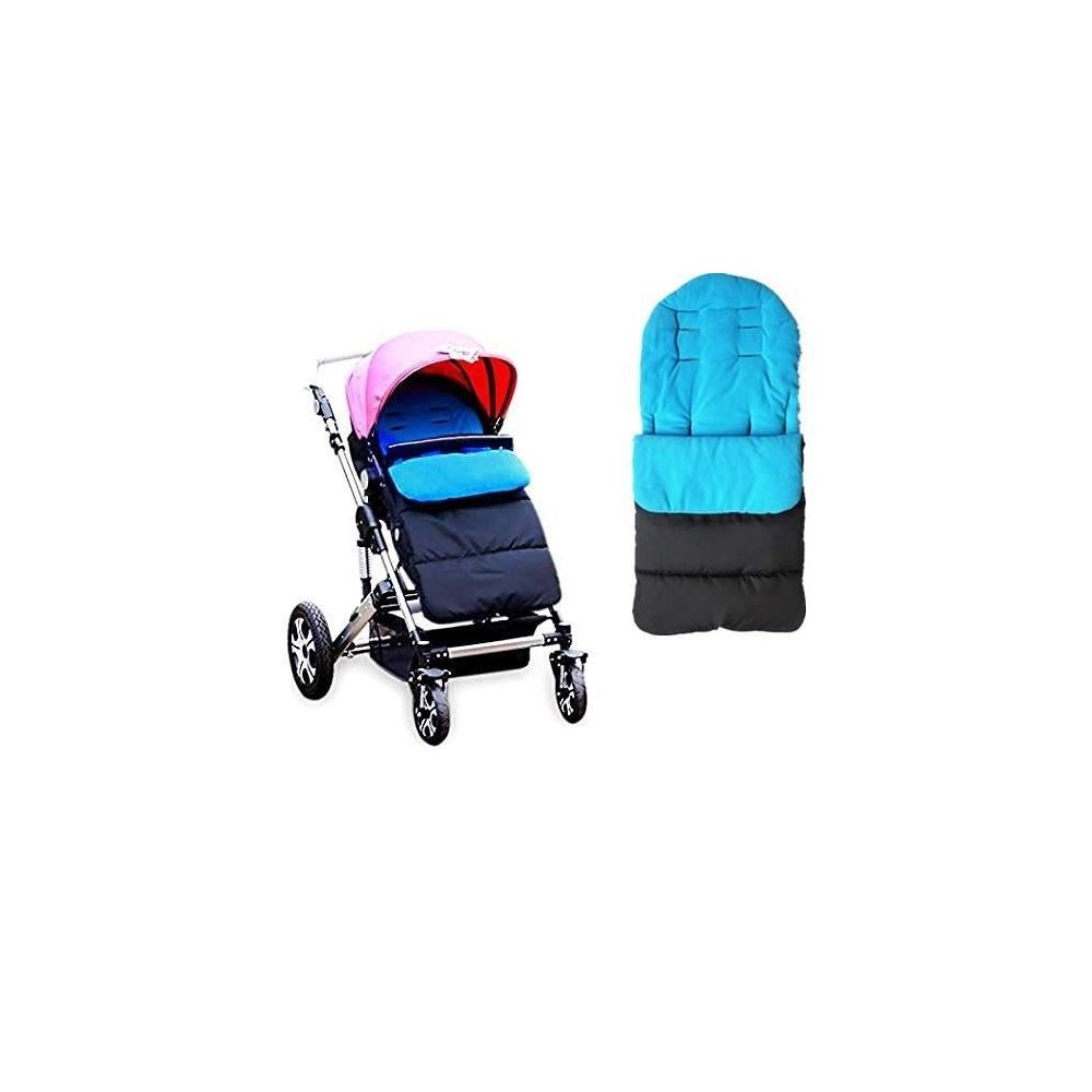 Marsee - Chancelière universelle pour poussette, housse de siège en coton pour poussette de bébé, sac de couchage,chaude, couvre-jambe BleuC - Coussins, galettes de jardin