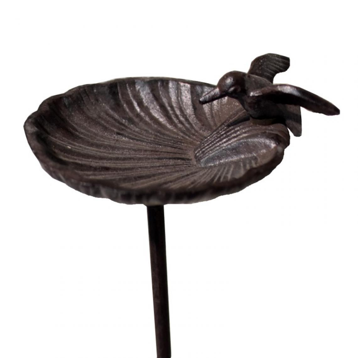 L'Originale Deco - Abreuvoir Bain d'Oiseau Mangeoire Pic à Piquer Marron 100 cm x ø 15 cm - Accessoires basse-cour