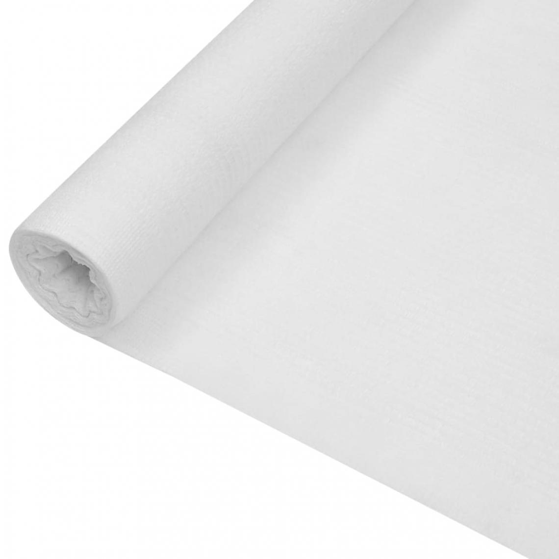 Vidaxl - vidaXL Filet brise-vue Blanc 1,2x50 m PEHD 75 g/m² - Claustras