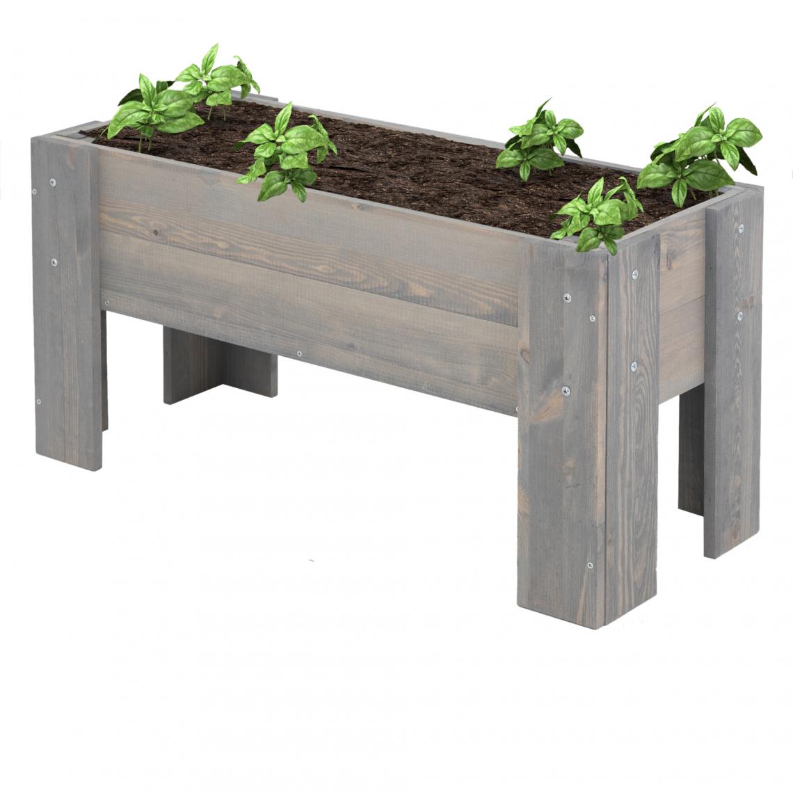 Womo-design - Potager de jardin sur pied table semis 39x79x34 cm bois de pin WOMO-DESIGN® - Poterie, bac à fleurs