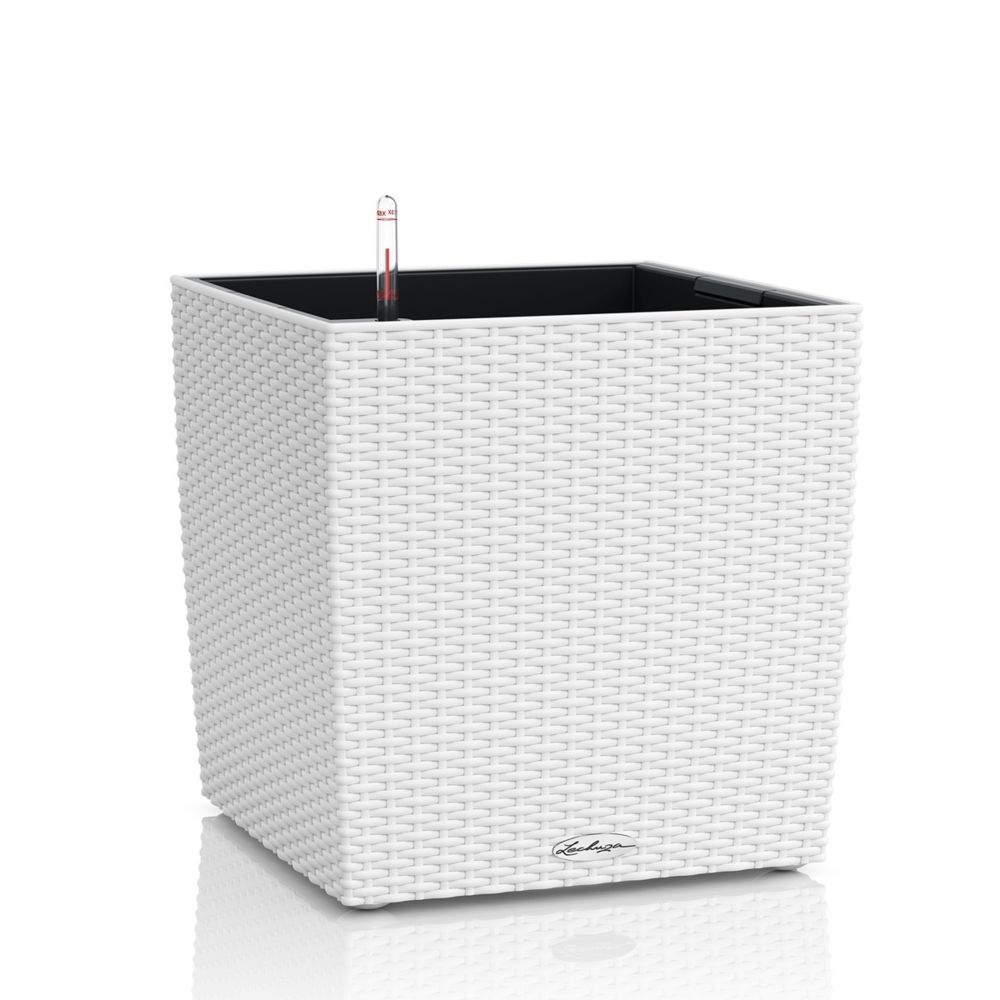 marque generique - Cube Cottage 40 - kit complet, blanc 40 cm - Poterie, bac à fleurs