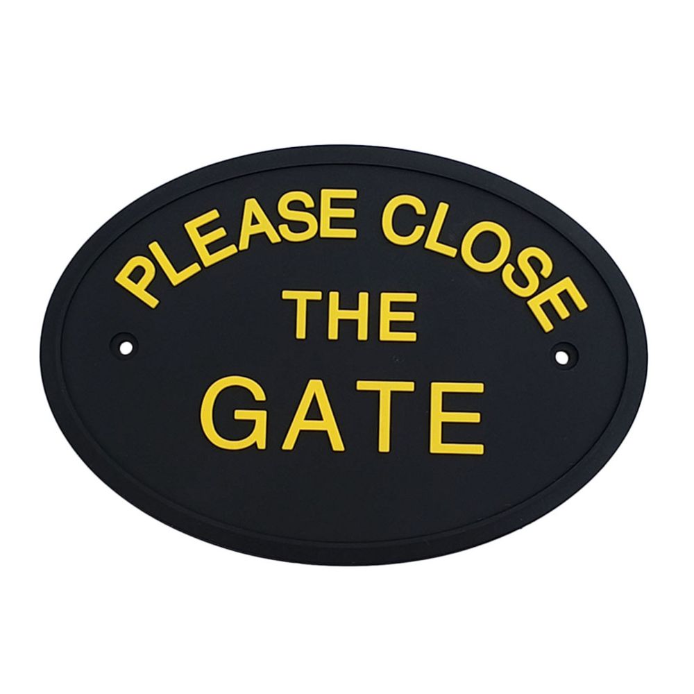 marque generique - Plaque de plaque de signe de plaque de porte de mur de jardin flexible Plaque s'il vous plaît fermer la porte - Panneaux et treillis
