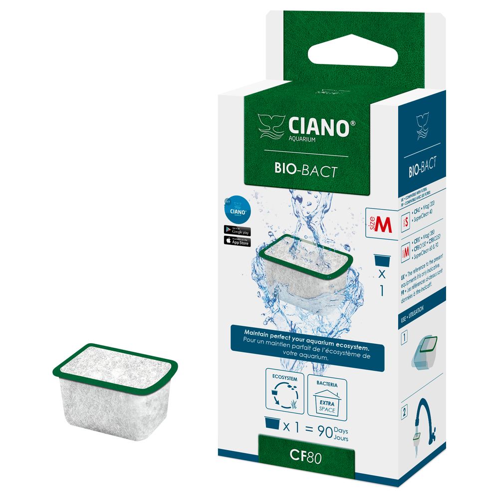 Ciano - Cartouche Bio-Bact Taille M - Ciano - x1 - Equipement de l'aquarium