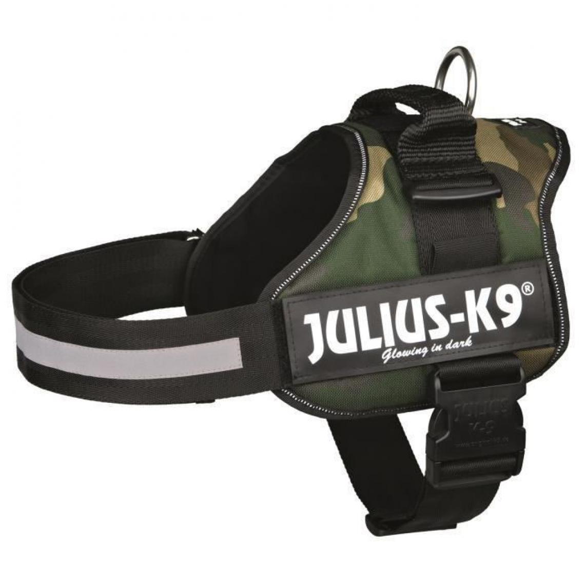 Julius K9 - Harnais Power Julius-K9 - 1 - L : 66-85 cm-50 mm - Camouflage - Pour chien - Equipement de transport pour chien