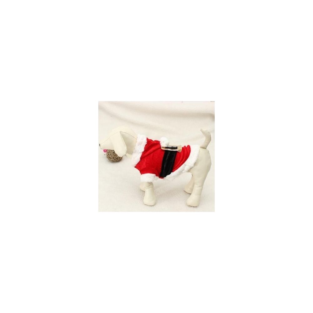 Wewoo - Vêtements de chien de Noël pour les petits chiens Costume Santa Dog hiver manteaux animaux de compagnieTaille L Rouge - Vêtement pour chien