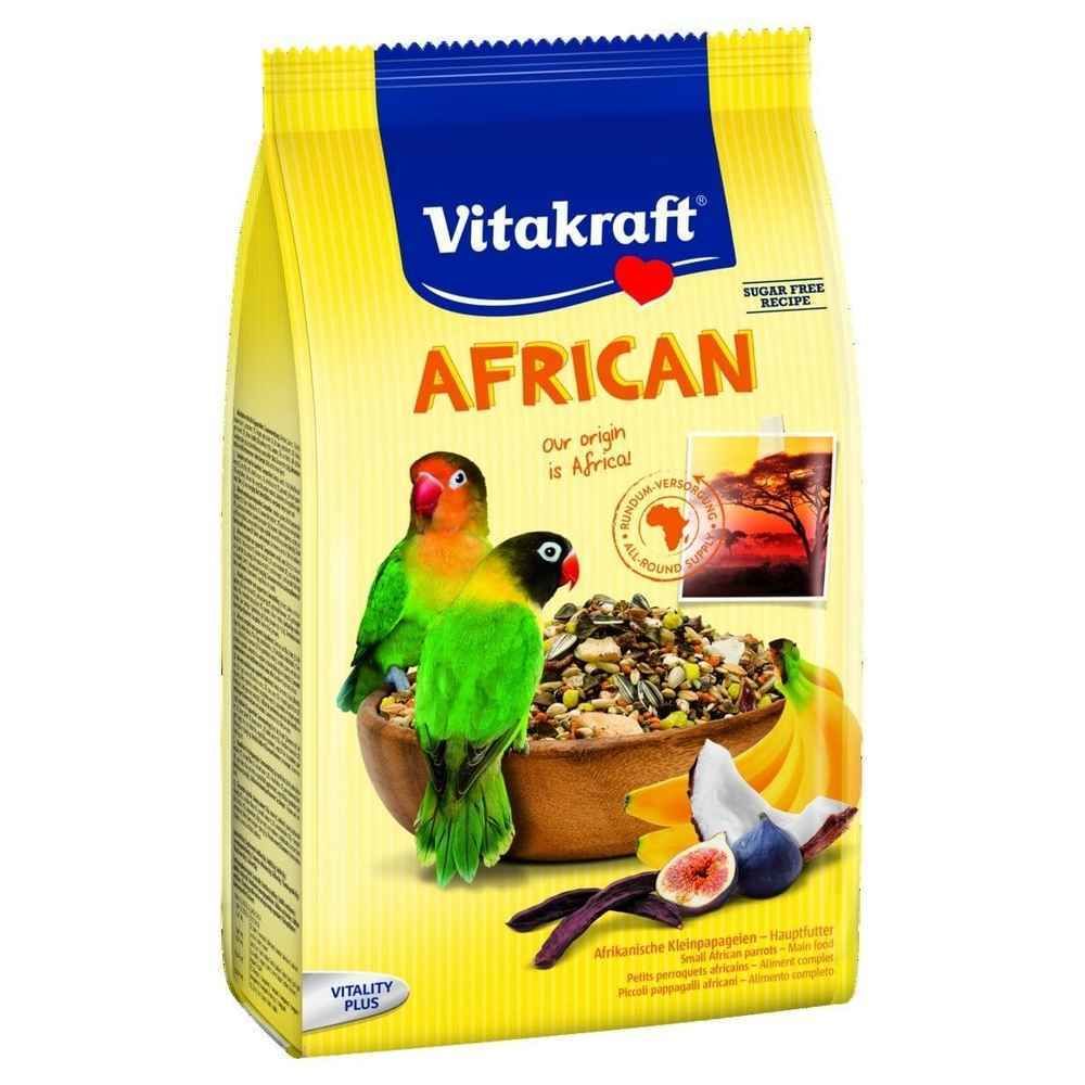 Vitakraft - Menu Complet African pour Petits Perroquets - Vitakraft - 750g - Alimentation pour oiseaux du ciel