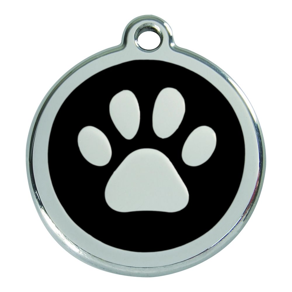 Les Animaux De La Fee - medaille Chien RED DINGO Patte Noire 38mm - Collier pour chien
