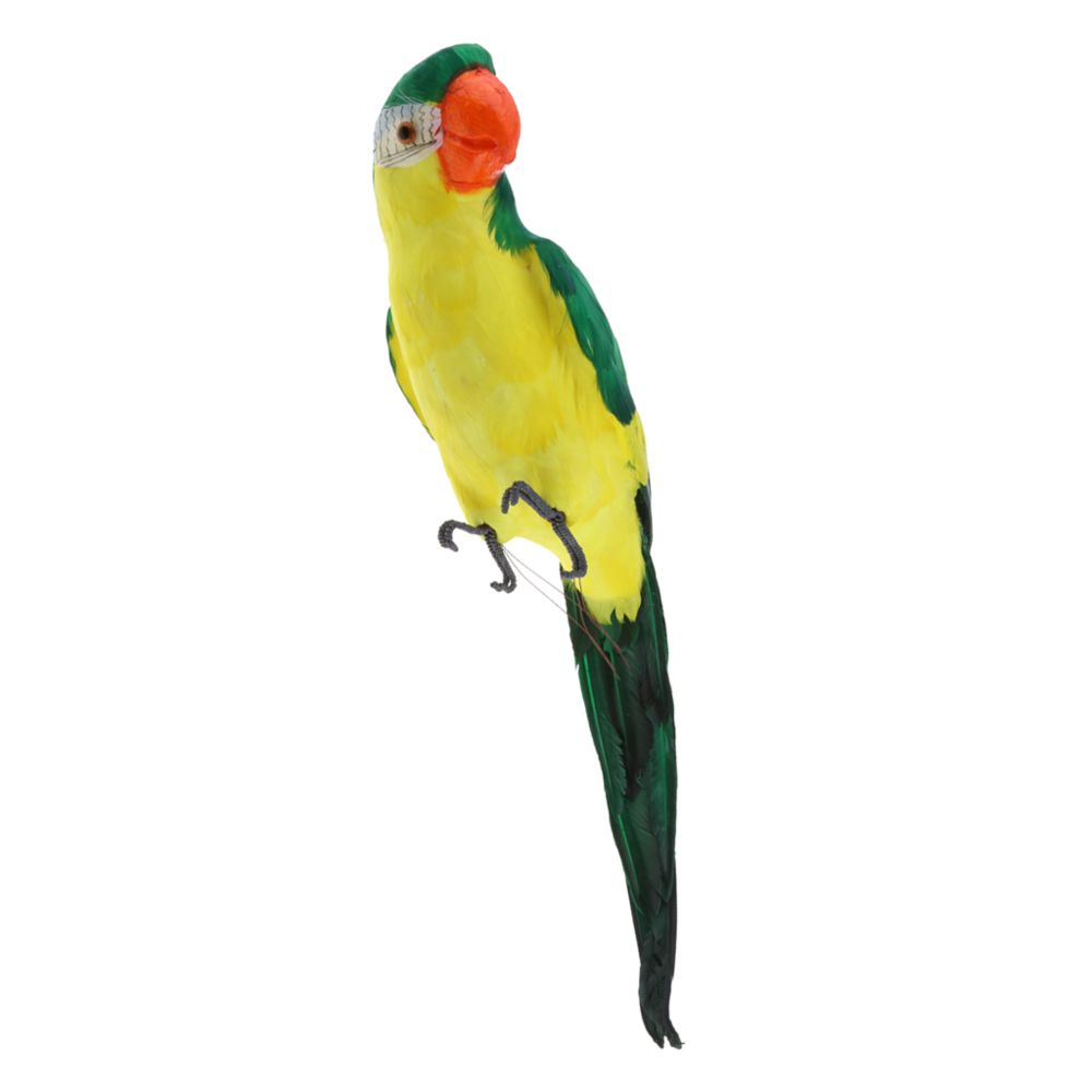 marque generique - oiseau coloré plume réaliste maison jardin décor ornement perroquet oiseau vert - Petite déco d'exterieur