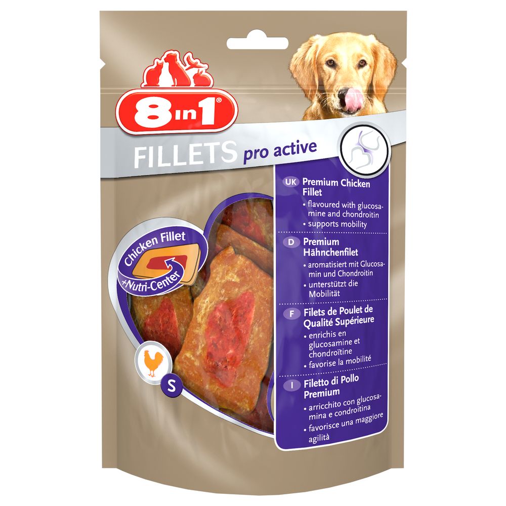 8In1 - Friandises Filets Poulet Pro Active S pour Petit Chien - 8in1 - Friandise pour chien