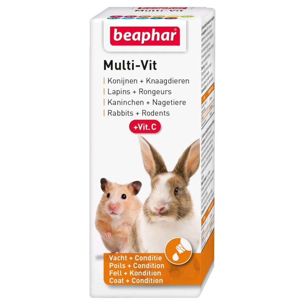 Beaphar - Vitamines pour rongeurs Multi-Vit 50 ml - Alimentation rongeur