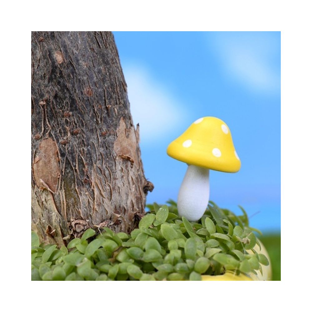 Wewoo - Décoration Jardin Woody Champignon Mini champignons en bois Artisanat Micro-paysage Ornements Accessoires Multi-viande Ornements, Couleur Aléatoire - Poterie, bac à fleurs