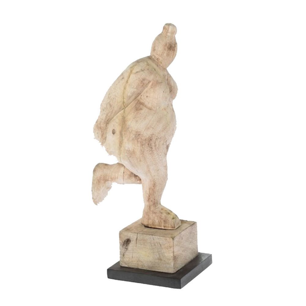 Riverdale - Statue de bois naturel 41 cm - Petite déco d'exterieur