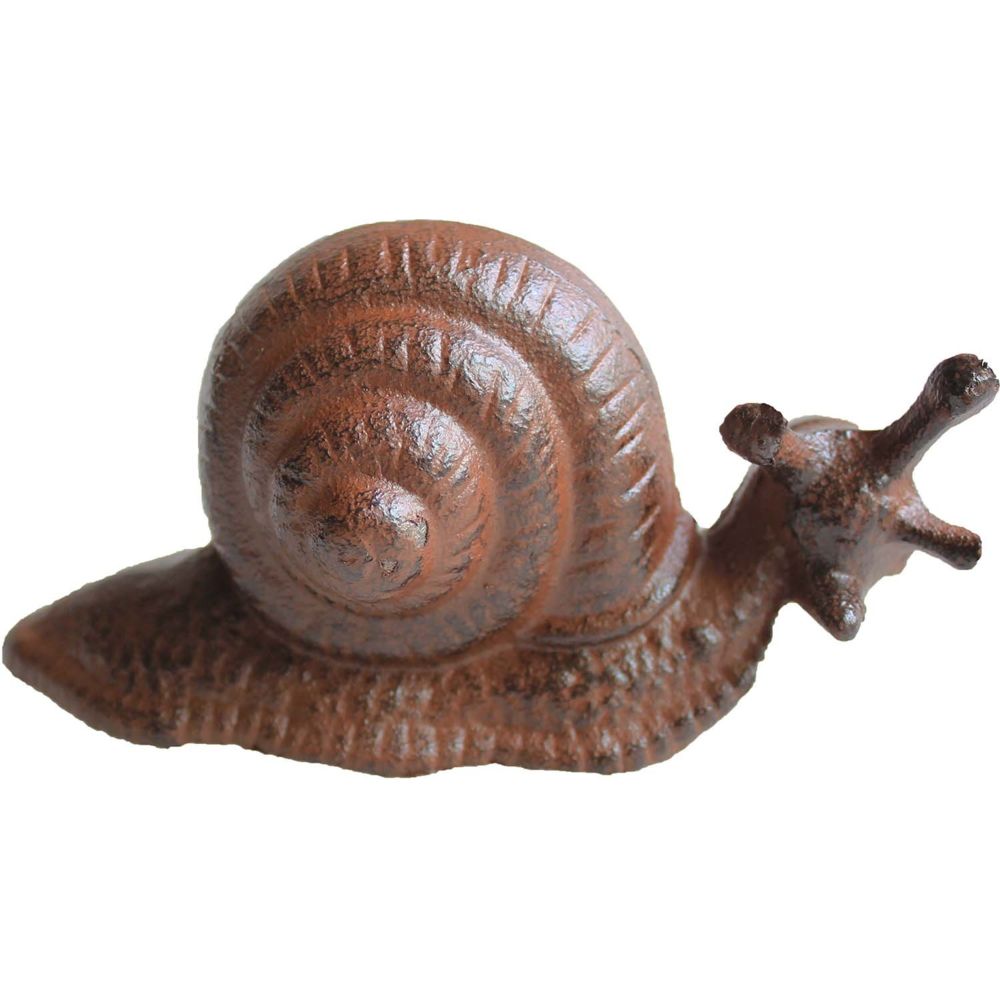 La Grande Prairie - Escargot décoratif en fonte 16 cm - Petite déco d'exterieur