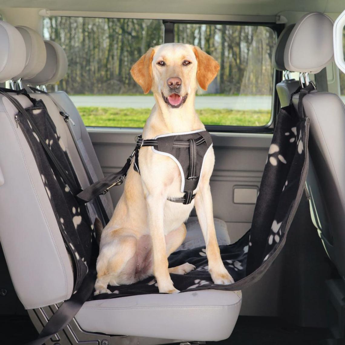 Trixie - TRIXIE Housse de siège auto pour chiens 65 x 145 cm Noir et beige - Equipement de transport pour chat