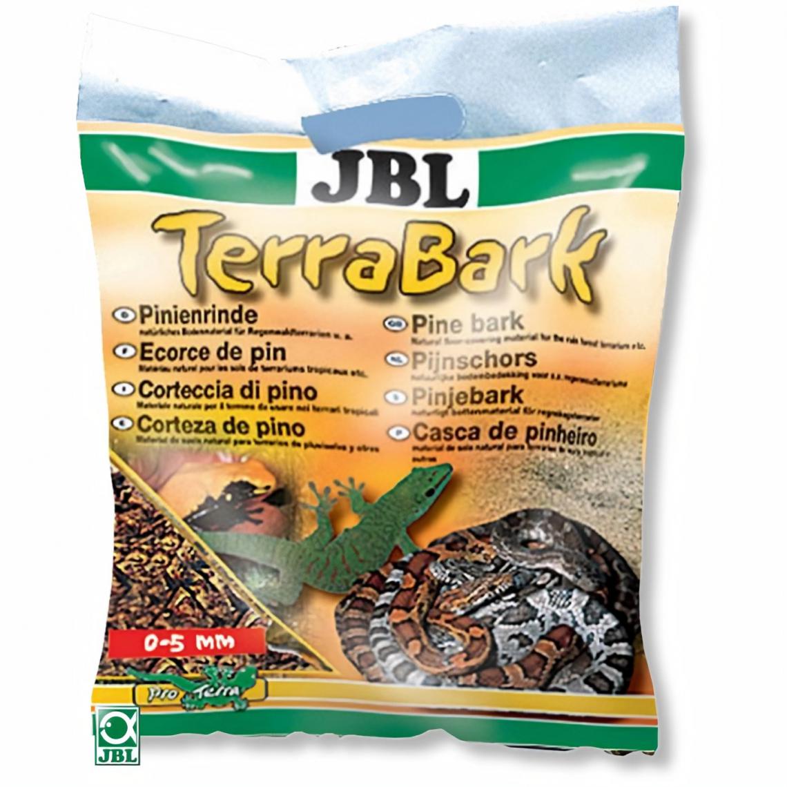 JBL - Substrat en écorces de pins Terrabark M - Pour reptiles - 20l - Décoration aquarium